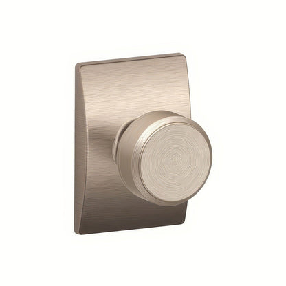 Schlage F59BWE-CEN Bowery Knob with Century Rose Interior Active Trim