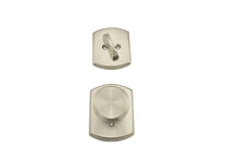 Schlage F59BWE-GRW Bowery Knob with Greenwich Rose Interior Active Trim