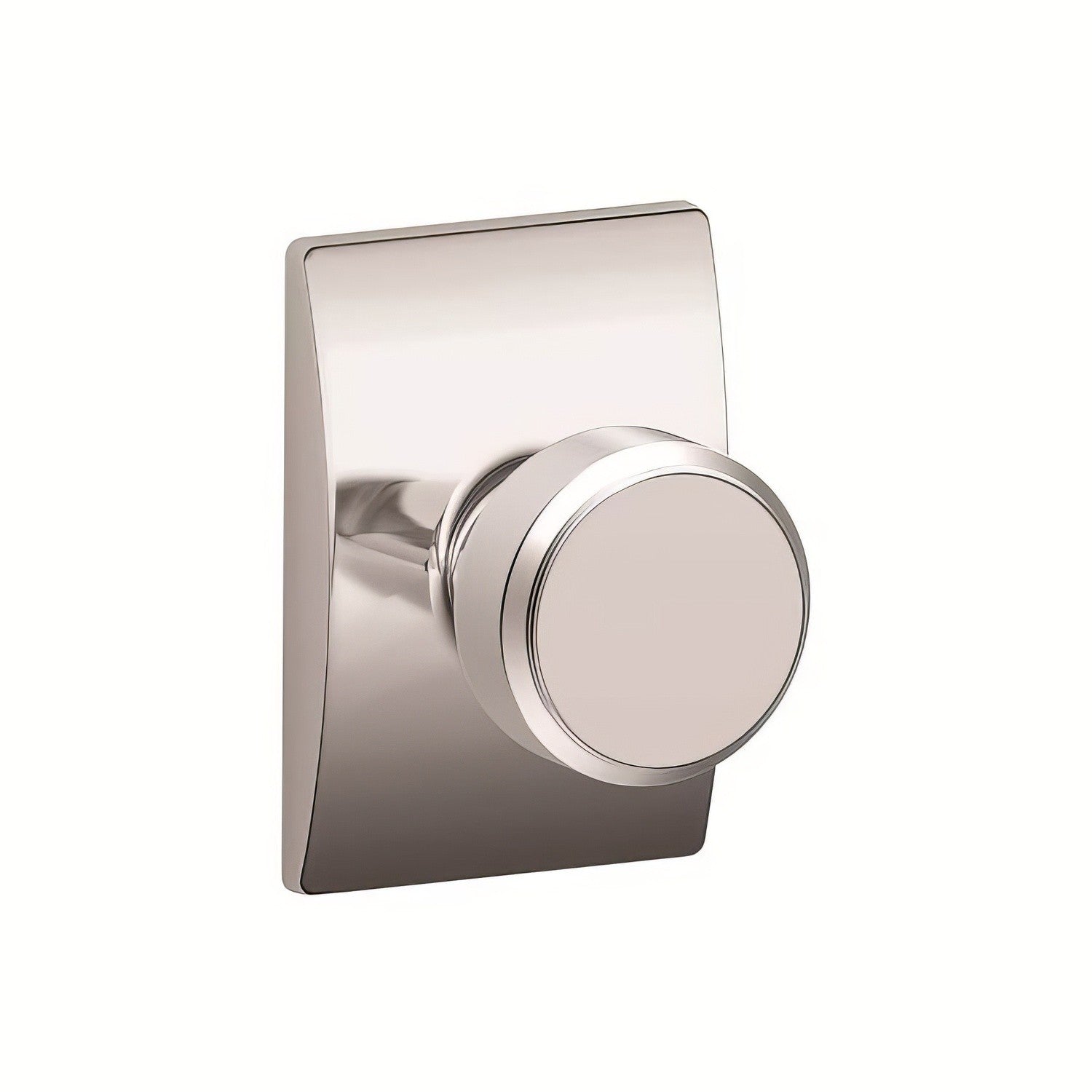 Schlage F59BWE-CEN Bowery Knob with Century Rose Interior Active Trim