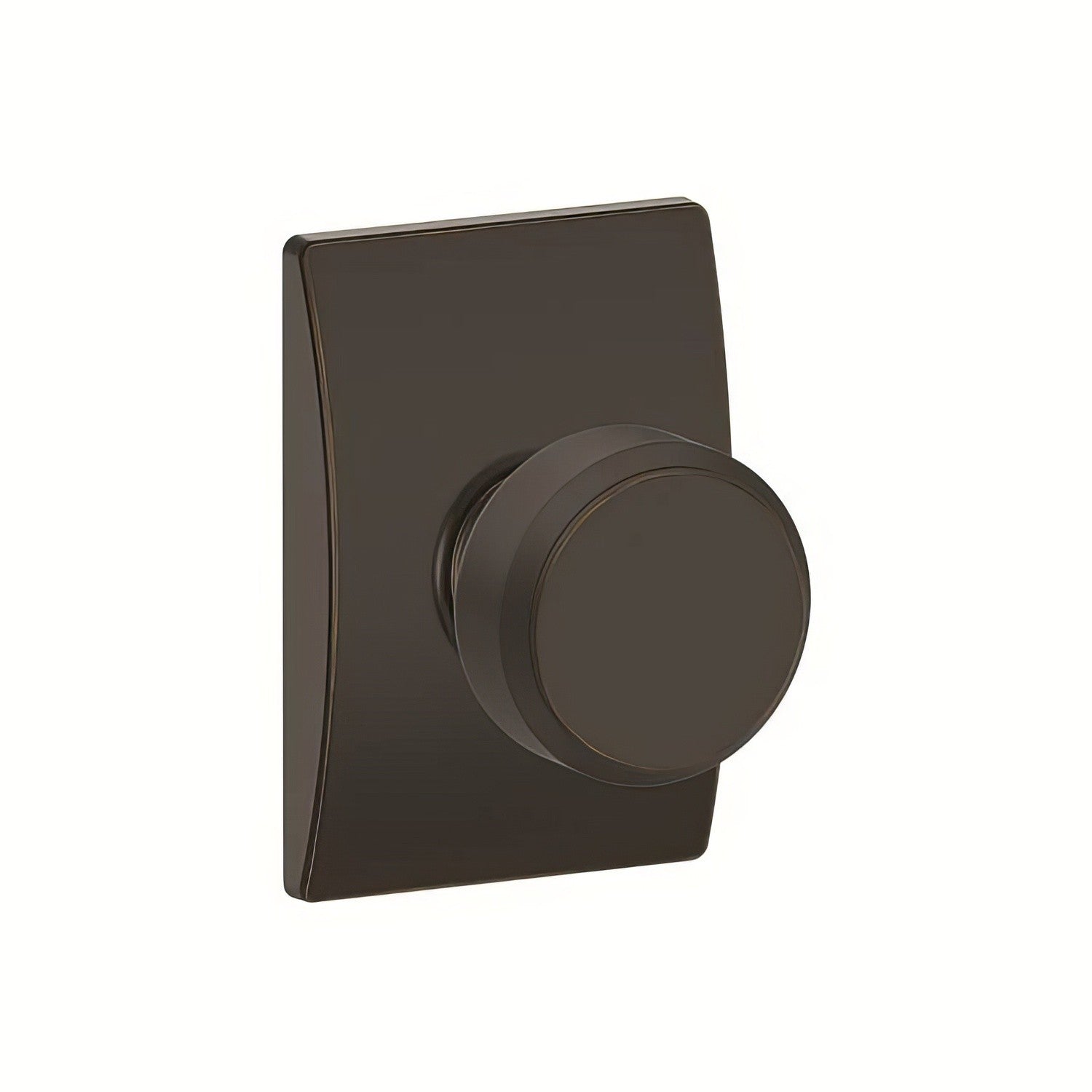 Schlage F59BWE-CEN Bowery Knob with Century Rose Interior Active Trim