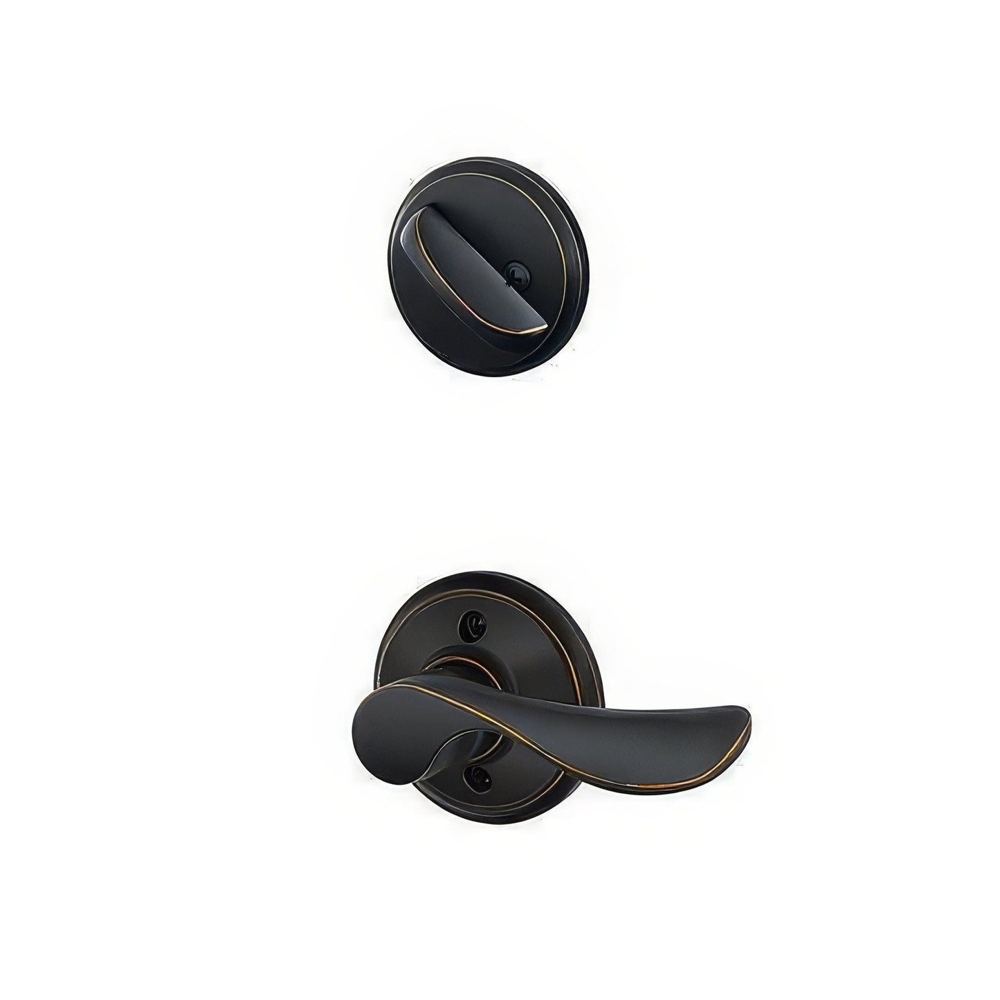Schlage F59-CHP-LH F-Series Left Hand Champagne Interior Pack for Exterior Handlesets