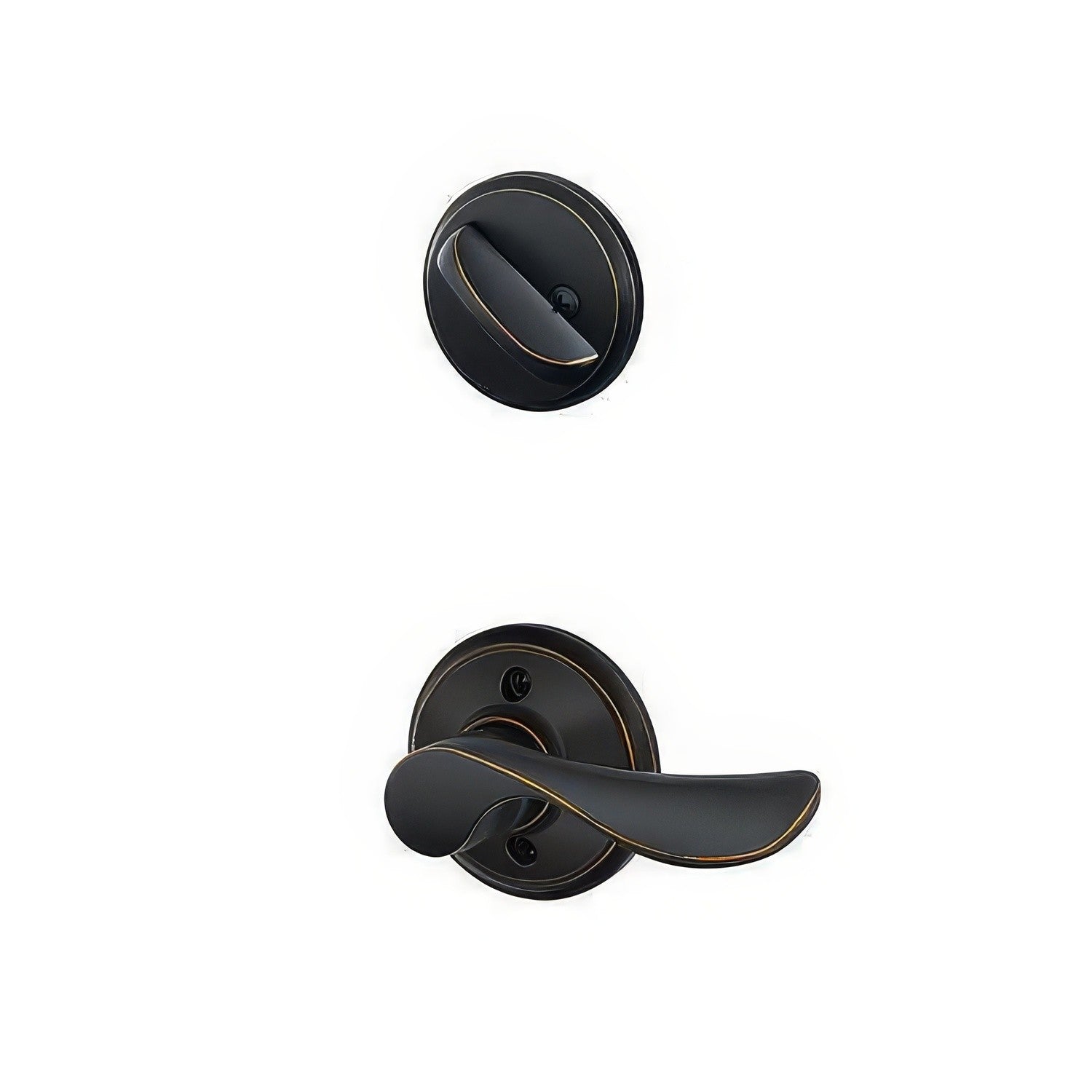 Schlage F59-CHP-LH F-Series Left Hand Champagne Interior Pack for Exterior Handlesets