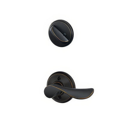 Schlage F59-CHP-LH F-Series Left Hand Champagne Interior Pack for Exterior Handlesets