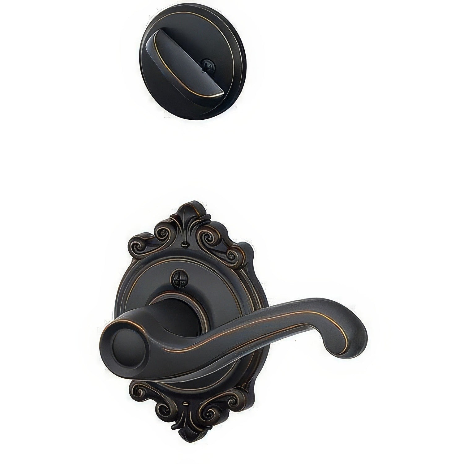 Schlage F59-FLA-BRK-LH Flair Left Hand Interior Pack Lever.