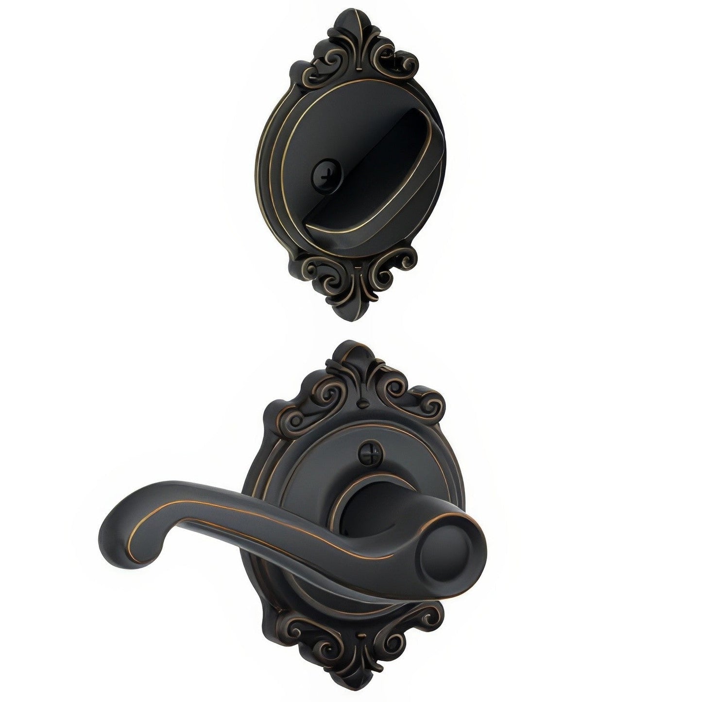 Schlage F59-FLA-BRK-RH F-Series Flair Right Hand Interior Pack Lever.