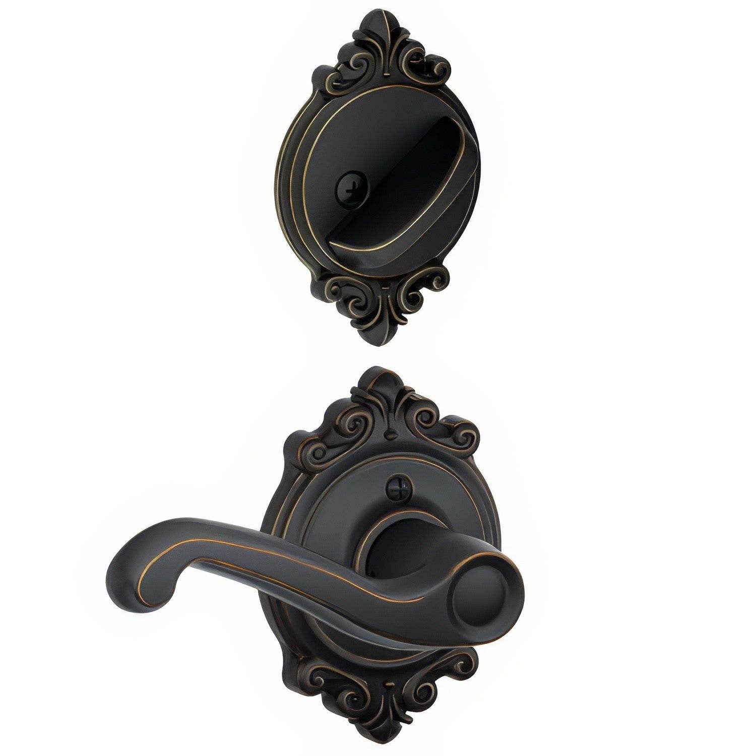 Schlage F59-FLA-BRK-RH F-Series Flair Right Hand Interior Pack Lever.