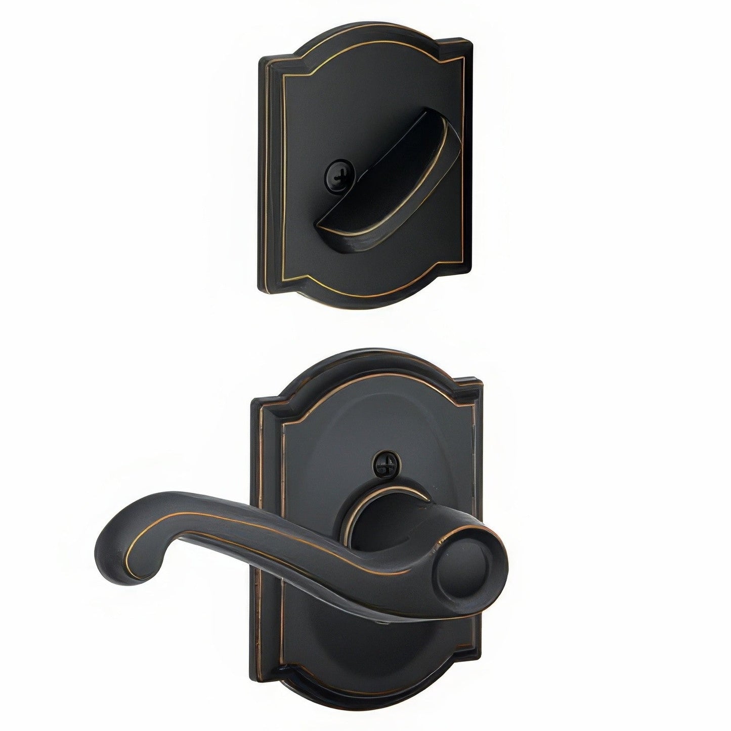 Schlage F59-FLA-CAM-RH F-Series Flair Right Hand Interior Pack Lever.