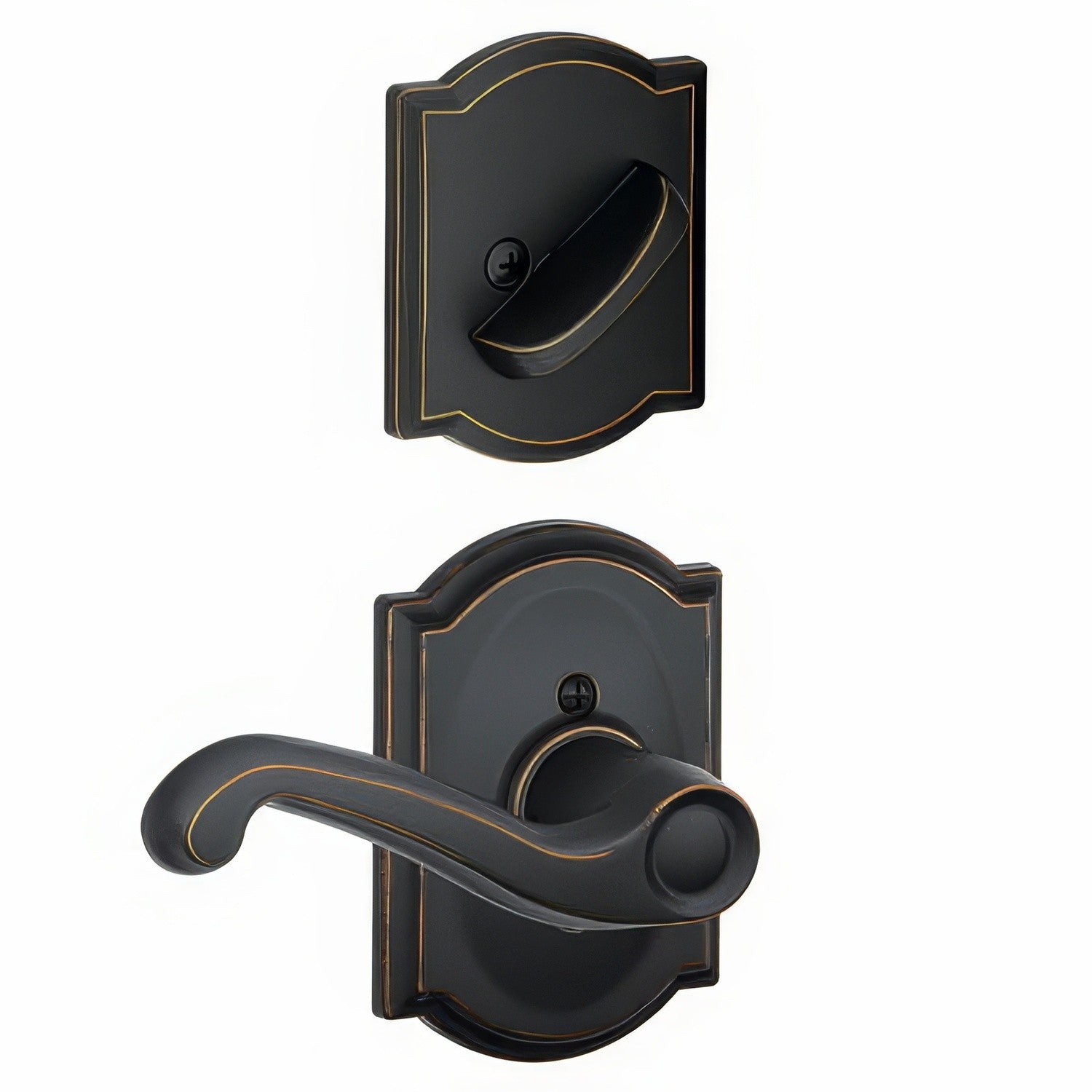 Schlage F59-FLA-CAM-RH F-Series Flair Right Hand Interior Pack Lever.