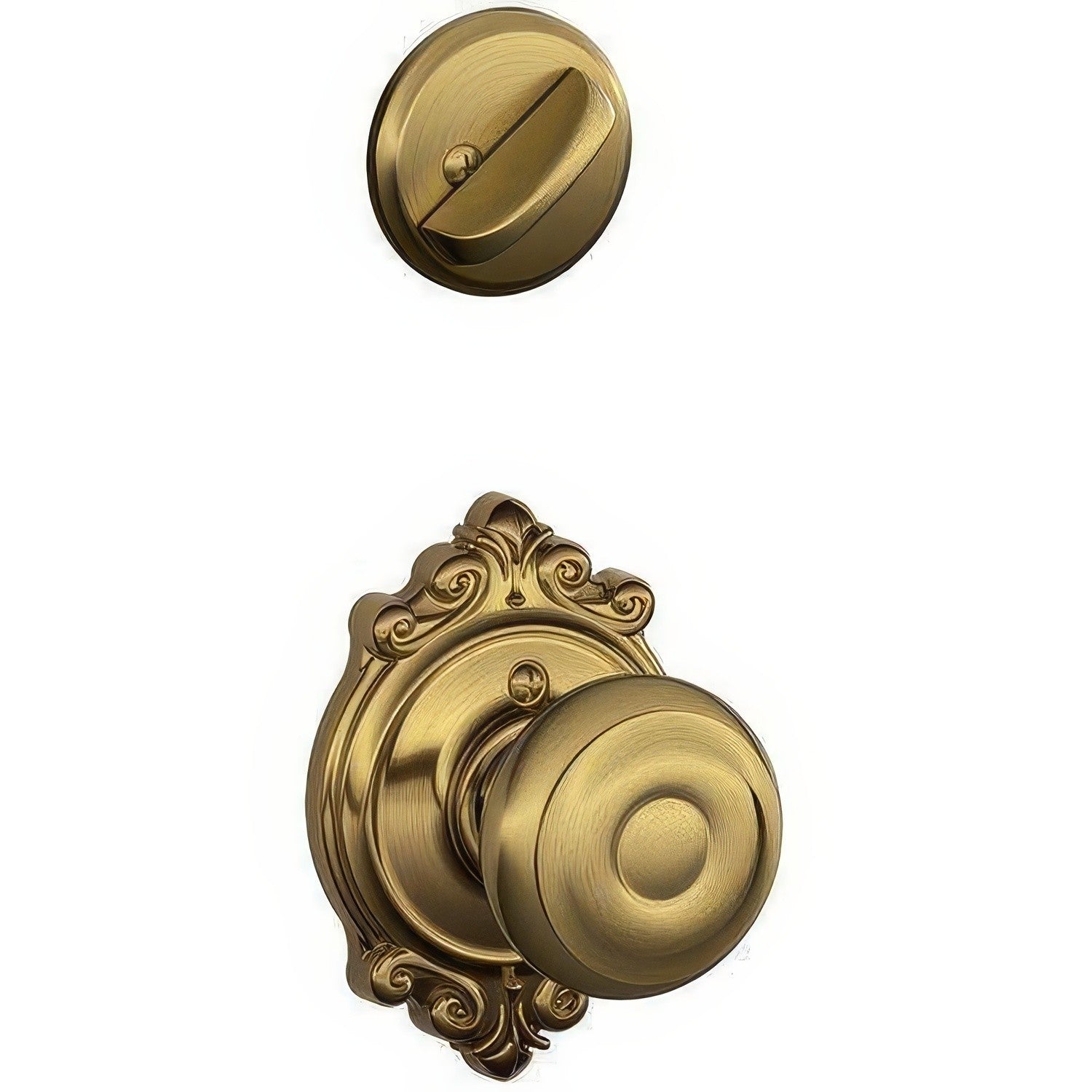 Schlage F59-GEO-BRK F-Series Georgian Interior Pack Knob.