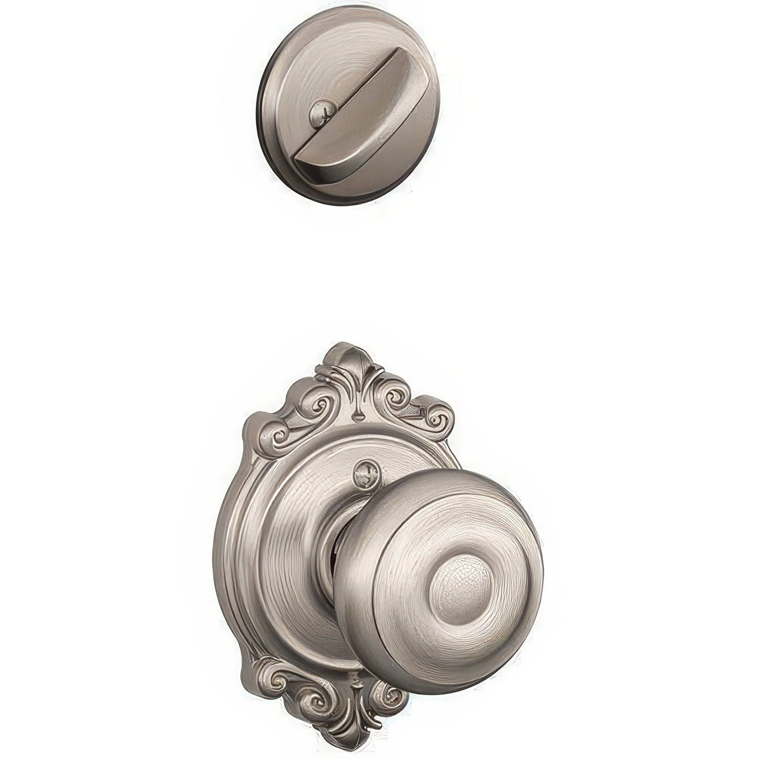 Schlage F59-GEO-BRK F-Series Georgian Interior Pack Knob.