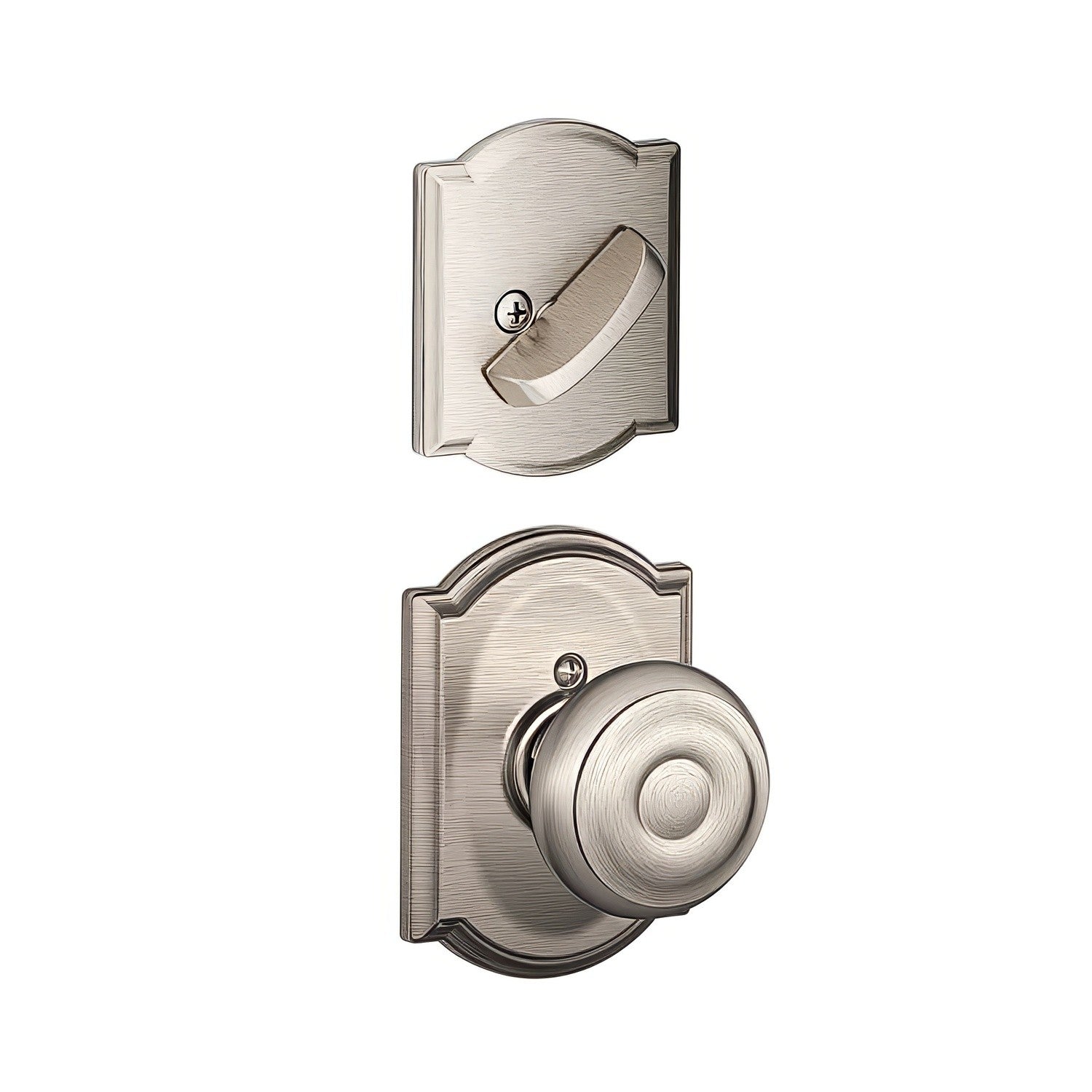 Schlage F59-GEO-CAM F-Series Georgian Single Cylinder Interior Pack Handleset.