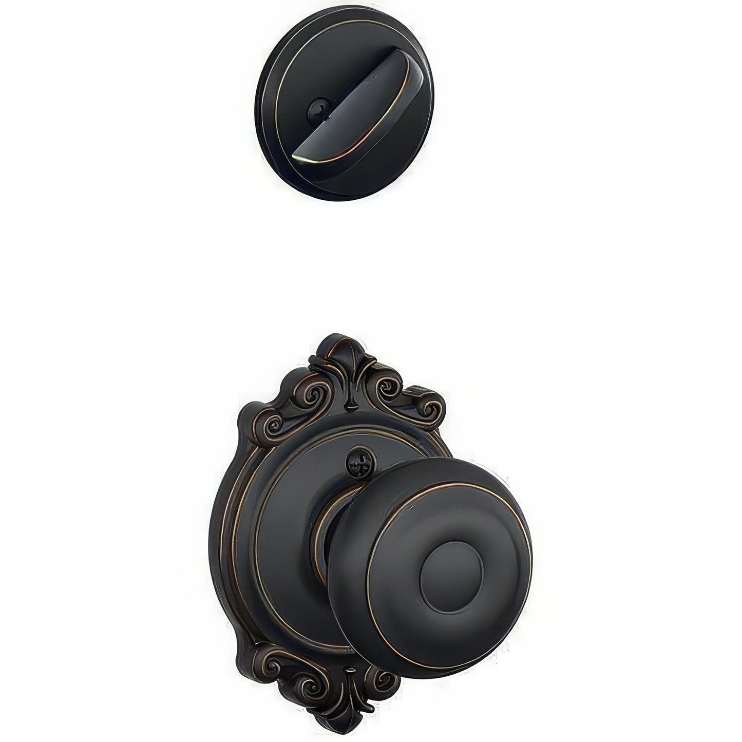 Schlage F59-GEO-BRK F-Series Georgian Interior Pack Knob.