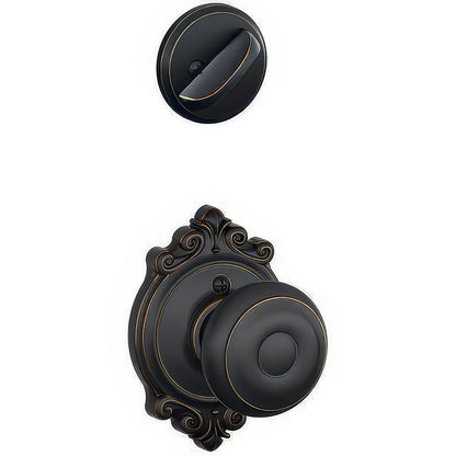 Schlage F59-GEO-BRK F-Series Georgian Interior Pack Knob.