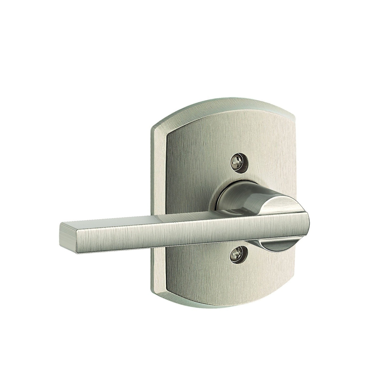 Schlage F59LAT-GRW Latitude Lever with Greenwich Rose Interior Active Trim