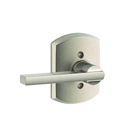 Schlage F59LAT-GRW Latitude Lever with Greenwich Rose Interior Active Trim