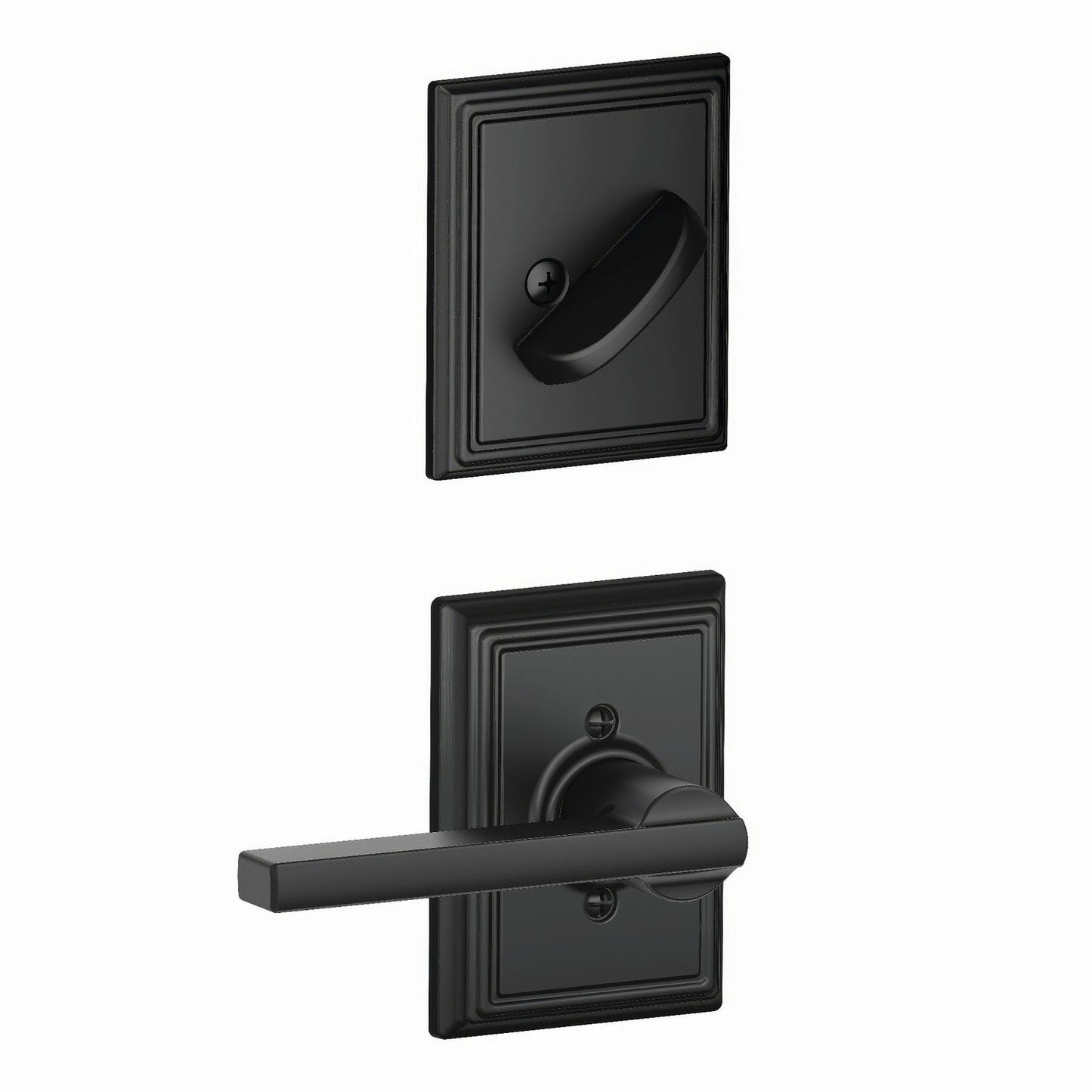 Schlage F59LAT-ADD Latitude Lever with Addison Rose Interior Active Trim