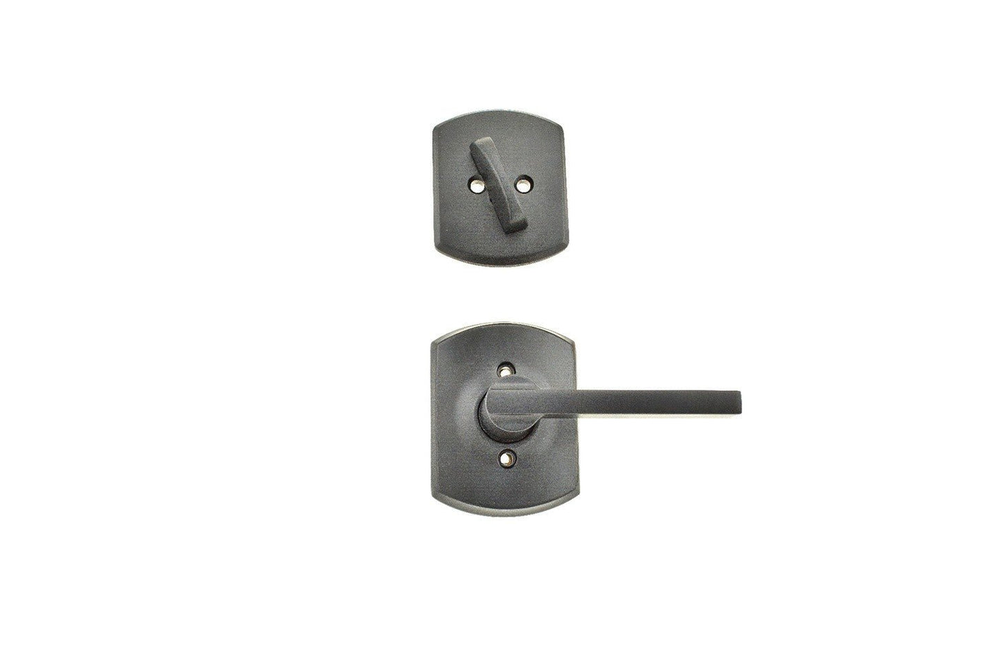 Schlage F59LAT-GRW Latitude Lever with Greenwich Rose Interior Active Trim