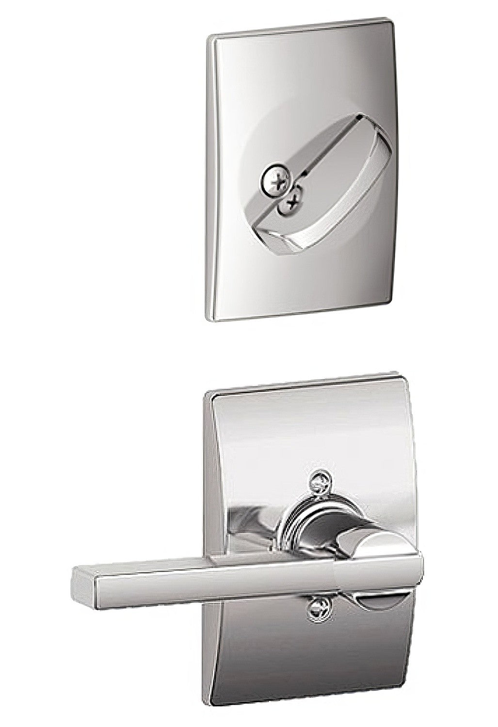 Schlage F59-LAT-CEN F-Series Latitude Interior Pack Lever.