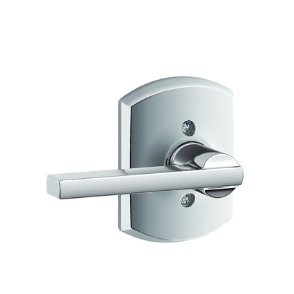 Schlage F59LAT-GRW Latitude Lever with Greenwich Rose Interior Active Trim