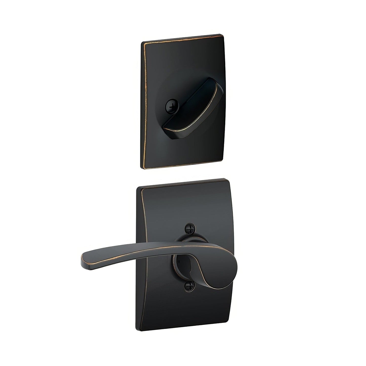 Schlage F59-MER-CEN-RH F-Series Merano Right Hand Interior Pack Lever.