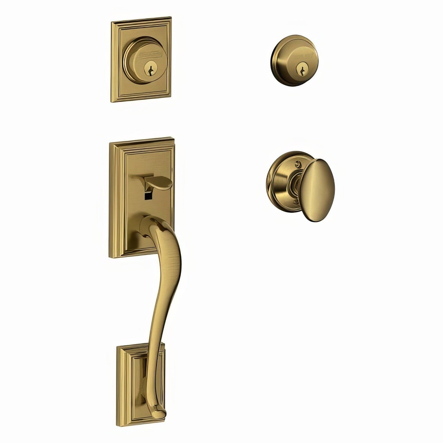 Schlage F62-ADD-SIE F-Series Addison Double Cylinder Handleset