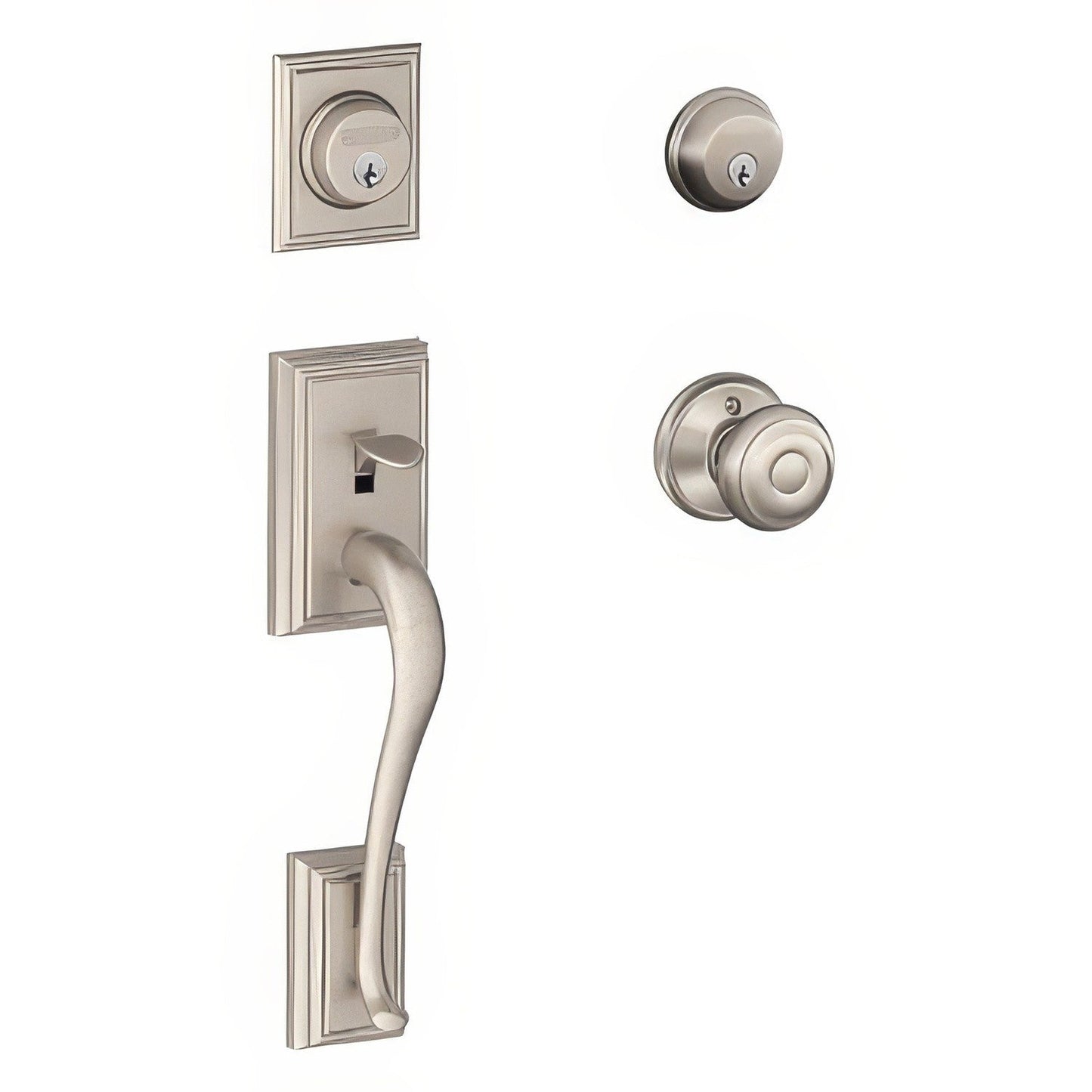 Schlage F62-ADD-GEO F-Series Addison Double Cylinder Handleset
