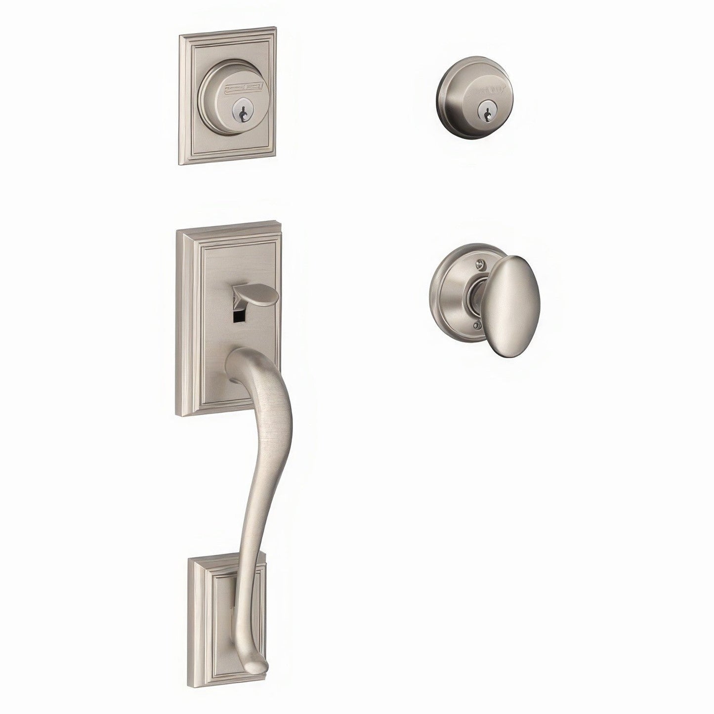 Schlage F62-ADD-SIE F-Series Addison Double Cylinder Handleset