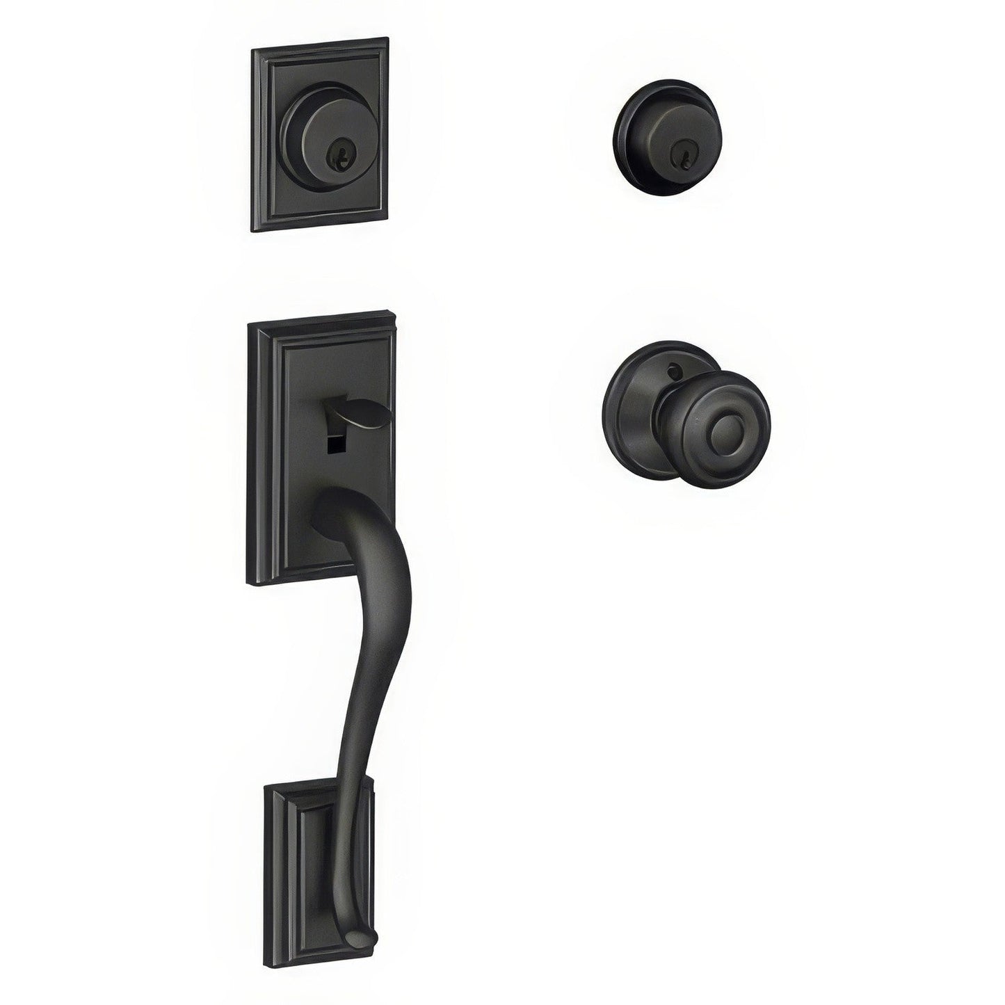 Schlage F62-ADD-GEO F-Series Addison Double Cylinder Handleset