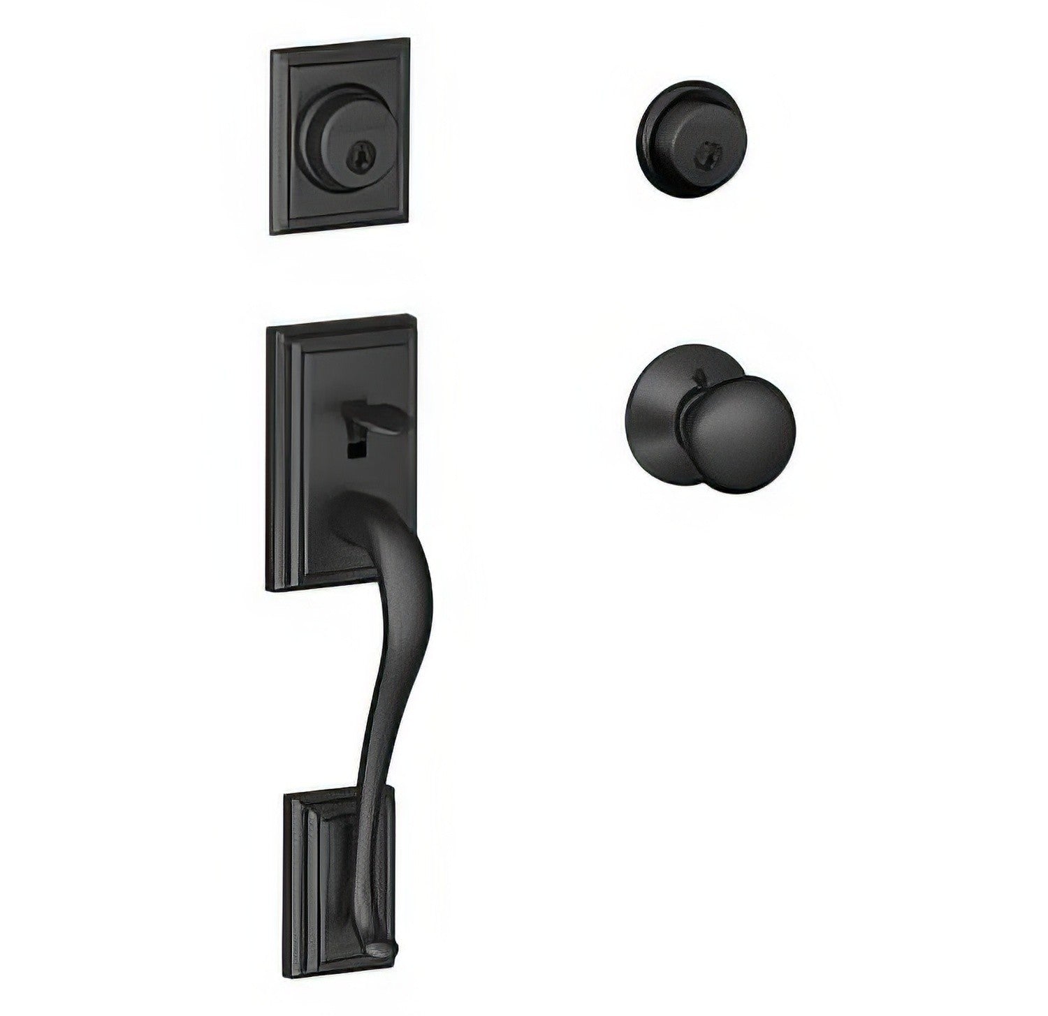Schlage F62-ADD-PLY F-Series Addison Double Cylinder Handleset