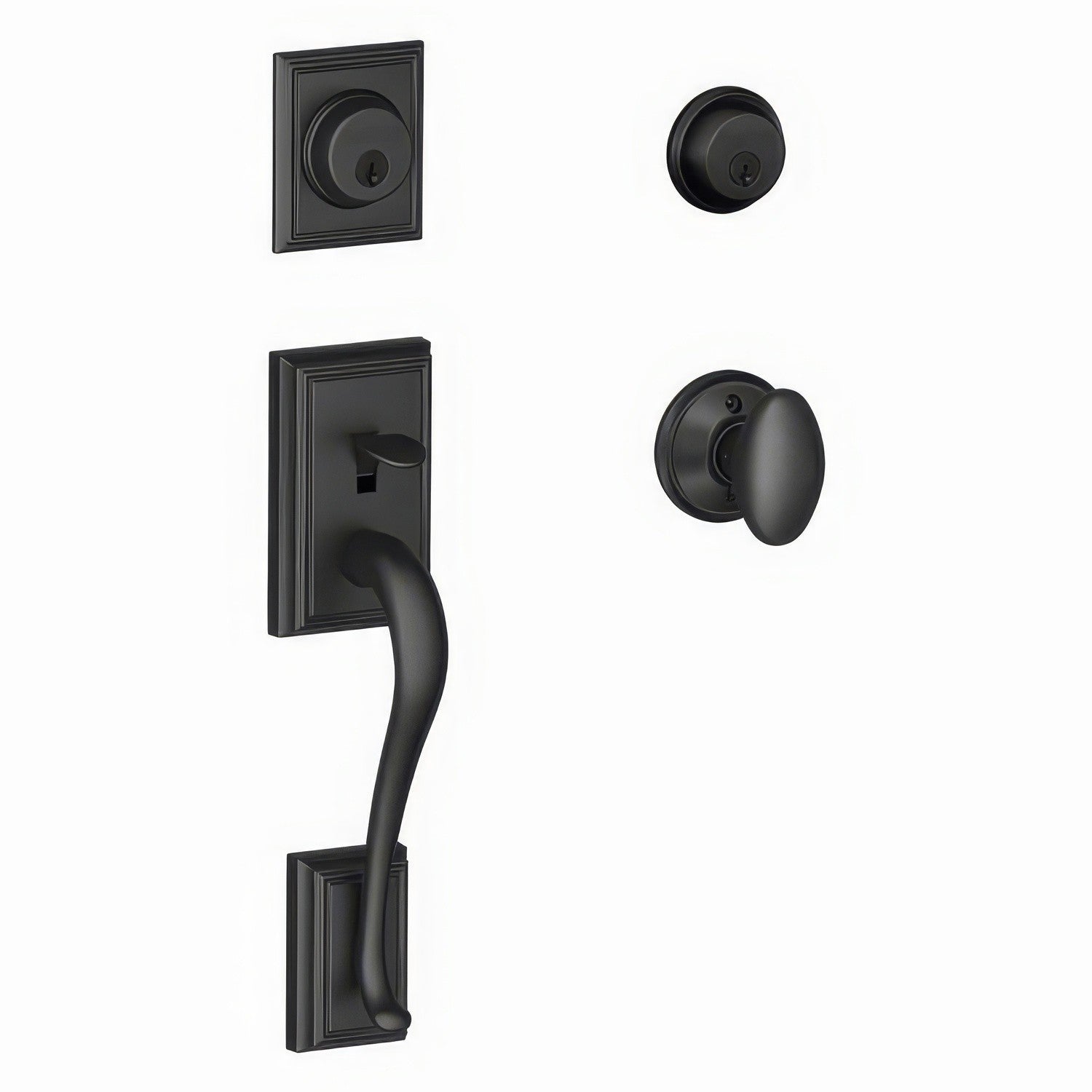 Schlage F62-ADD-SIE F-Series Addison Double Cylinder Handleset