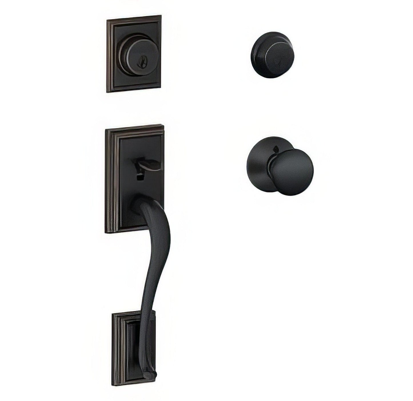 Schlage F62-ADD-PLY F-Series Addison Double Cylinder Handleset