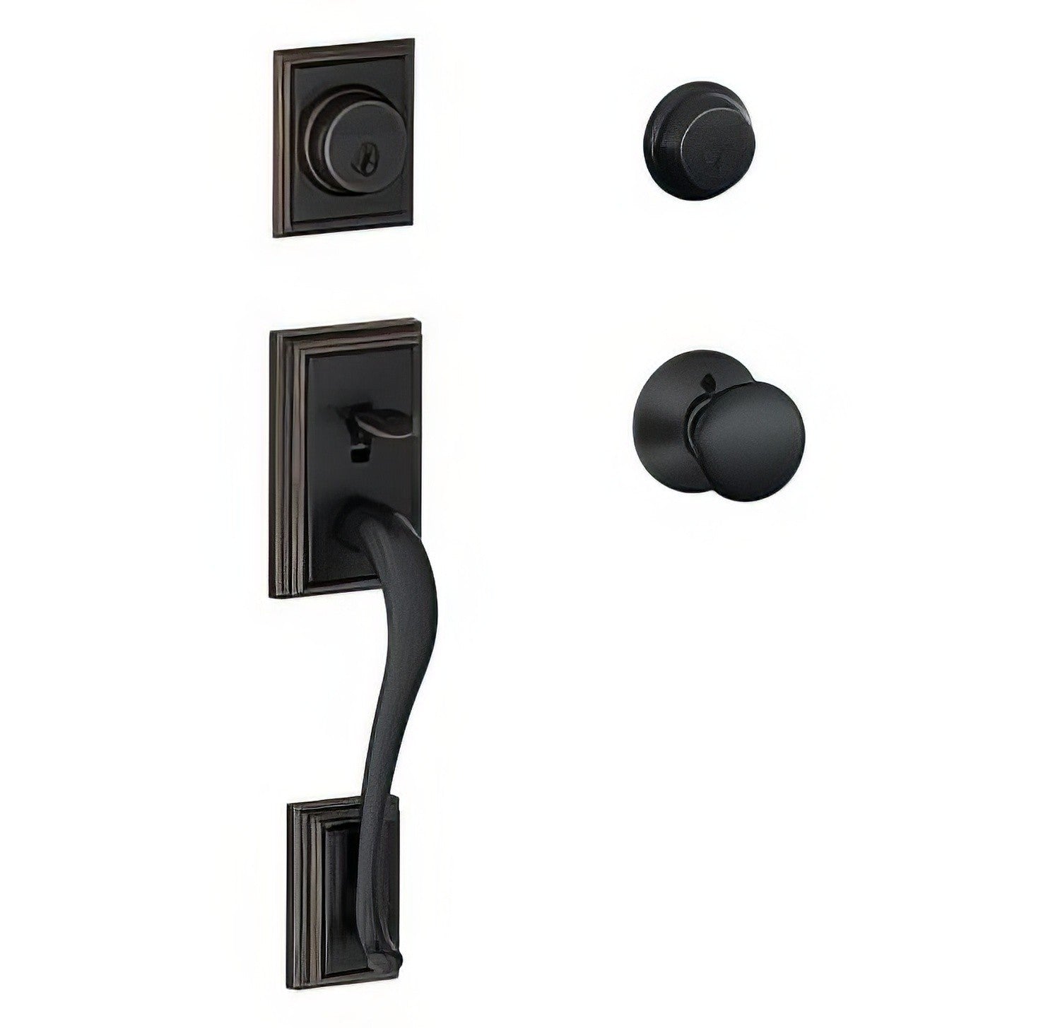 Schlage F62-ADD-PLY F-Series Addison Double Cylinder Handleset