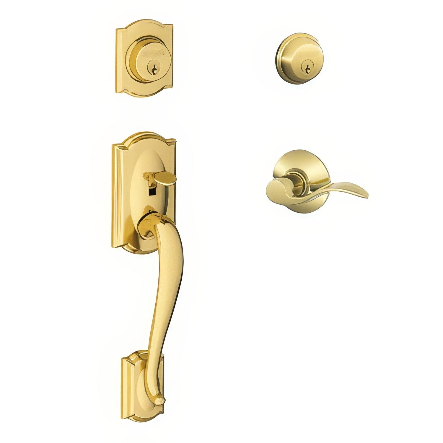Schlage F62-CAM-ACC-LH F-Series Double Cylinder Handleset
