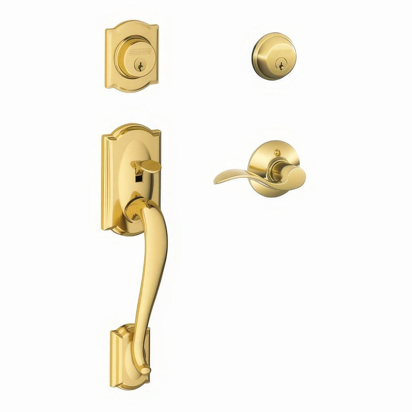 Schlage F62-CAM-ACC-RH F-Series Camelot Right Hand Double Cylinder Handleset
