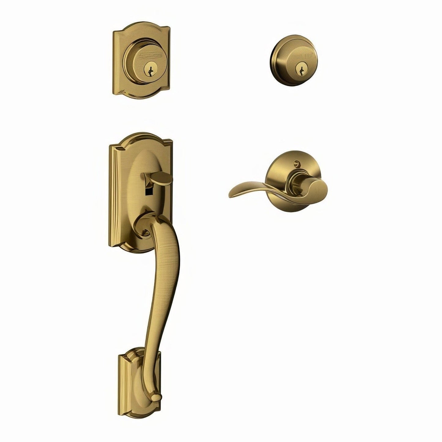 Schlage F62-CAM-ACC-RH F-Series Camelot Right Hand Double Cylinder Handleset