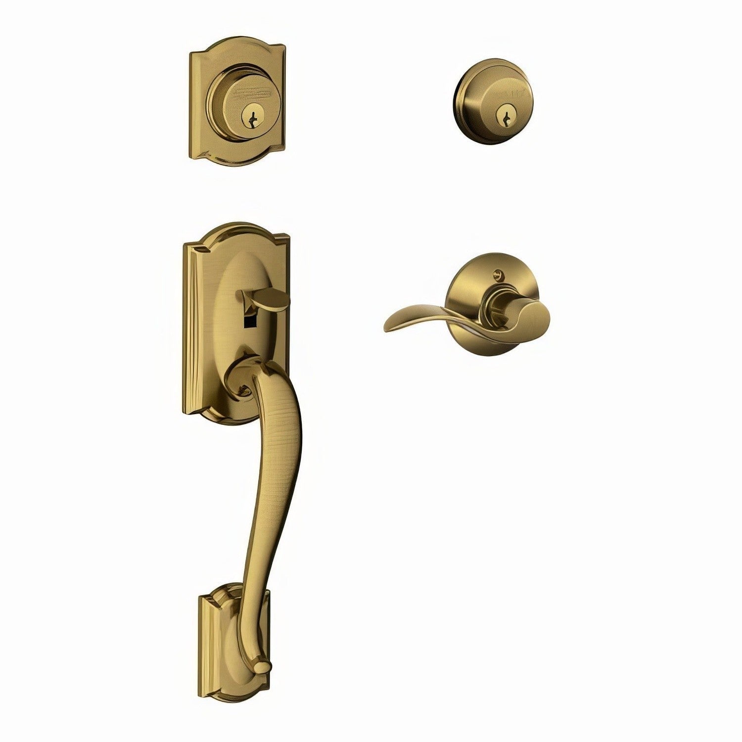 Schlage F62-CAM-ACC-RH F-Series Camelot Right Hand Double Cylinder Handleset