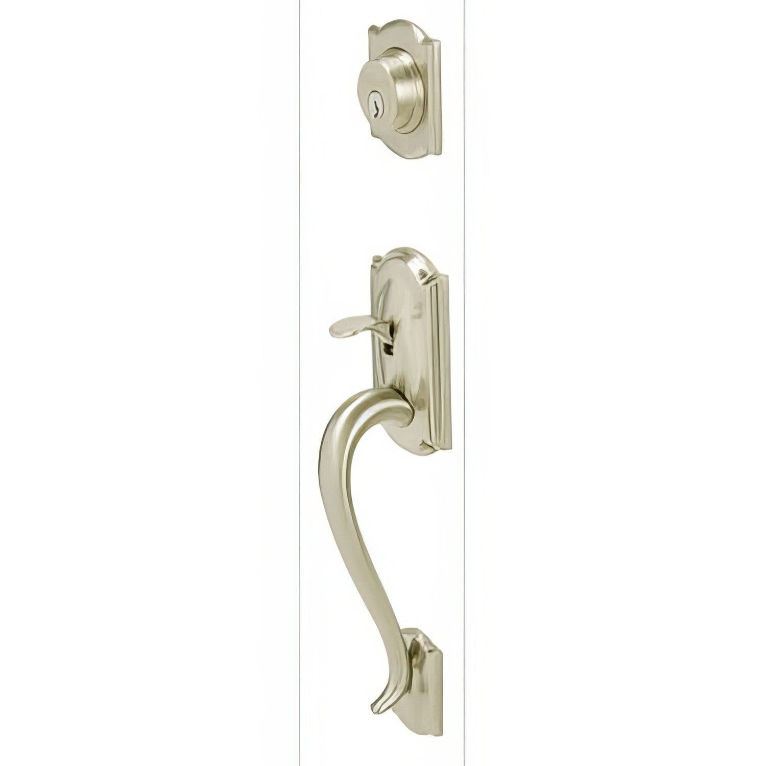 Schlage F62-CAM-ORB F-Series Camelot Double Cylinder Handleset