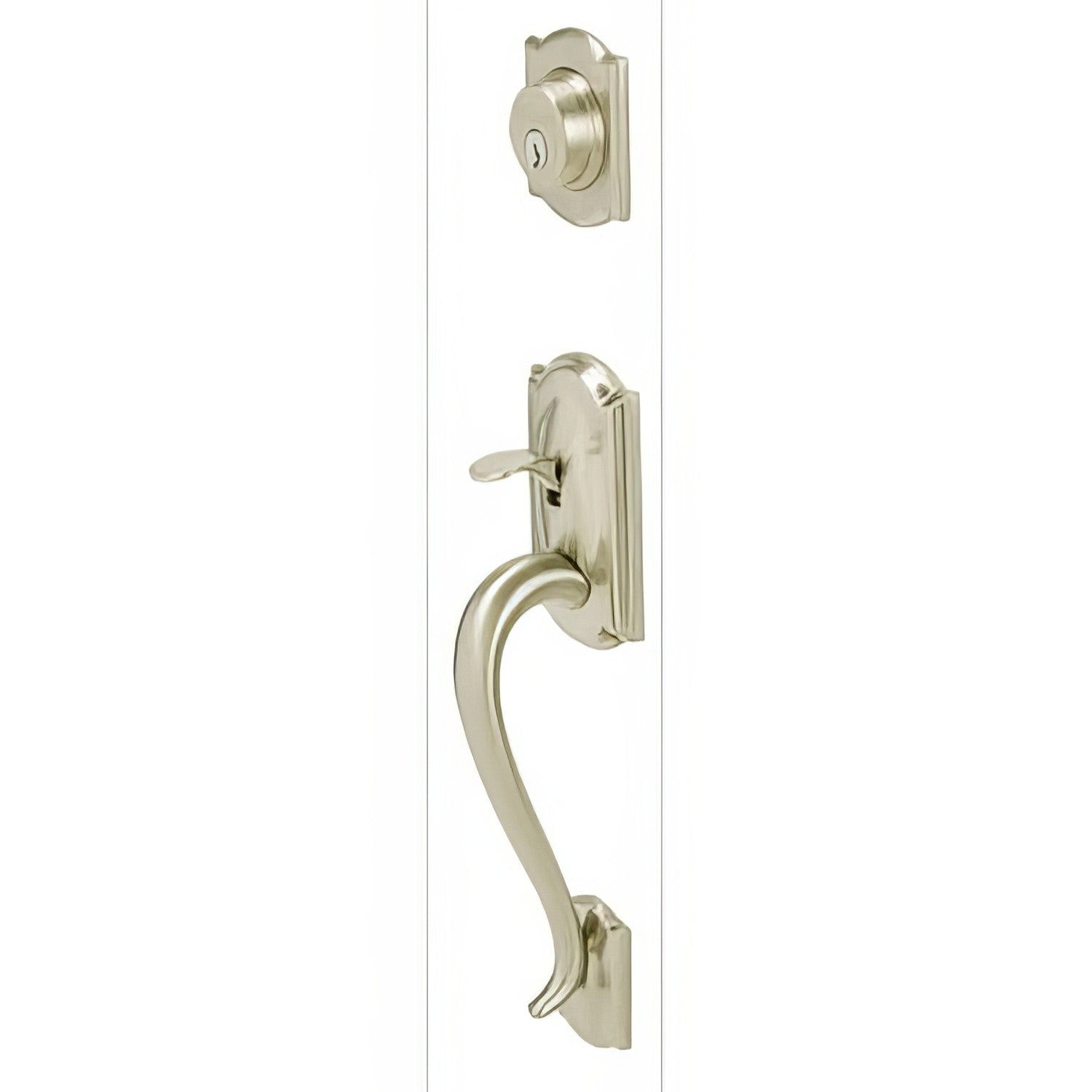 Schlage F62-CAM-SIE F-Series Camelot Double Cylinder Handleset