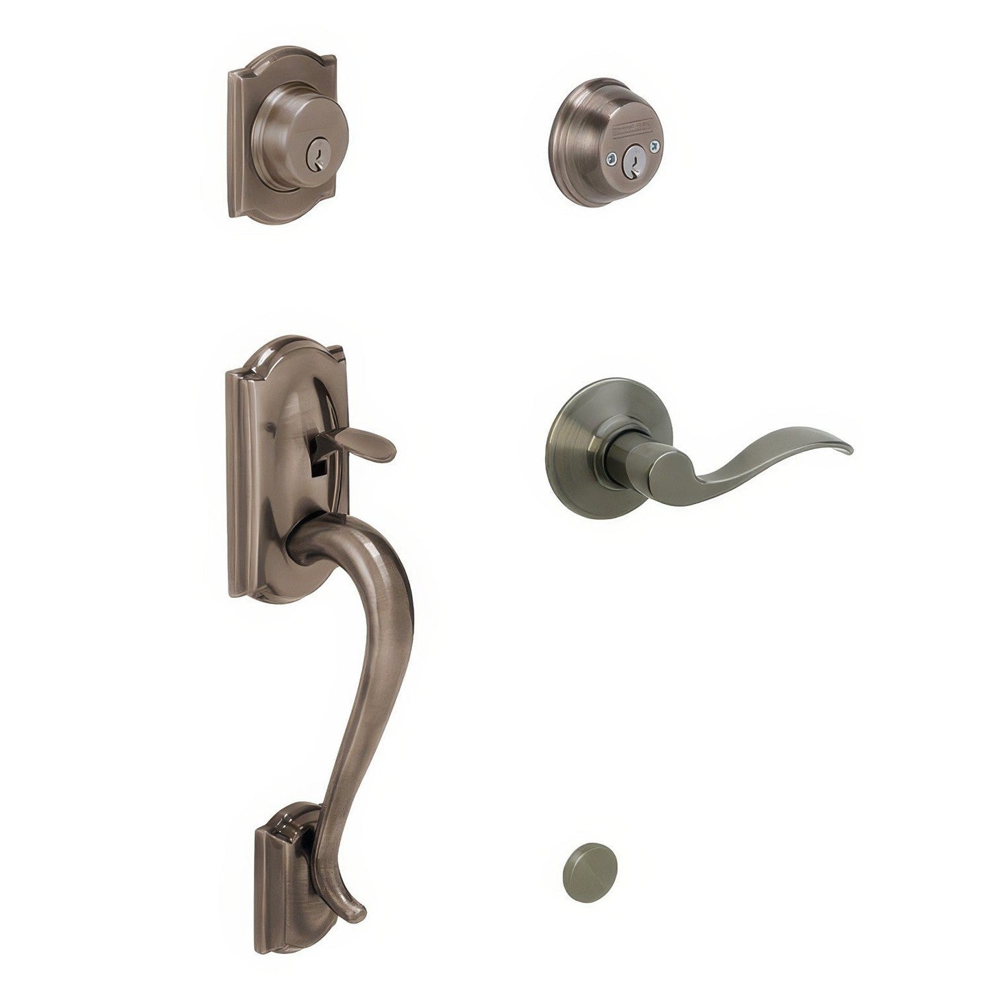 Schlage F62-CAM-ACC-LH F-Series Double Cylinder Handleset