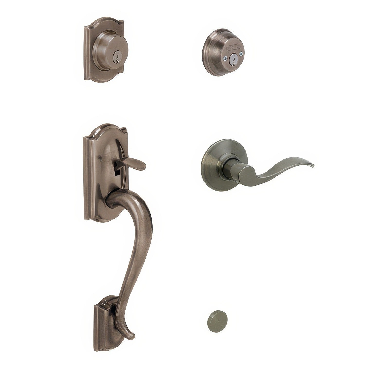 Schlage F62-CAM-ACC-LH F-Series Double Cylinder Handleset