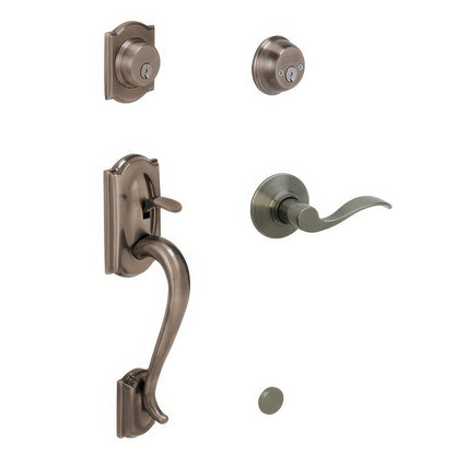 Schlage F62-CAM-ACC-LH F-Series Double Cylinder Handleset