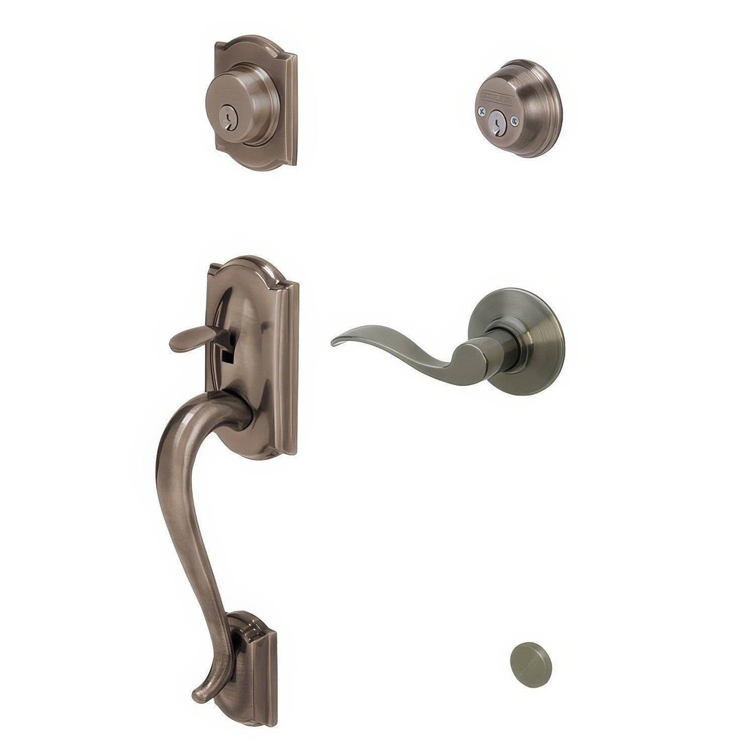 Schlage F62-CAM-ACC-RH F-Series Camelot Right Hand Double Cylinder Handleset