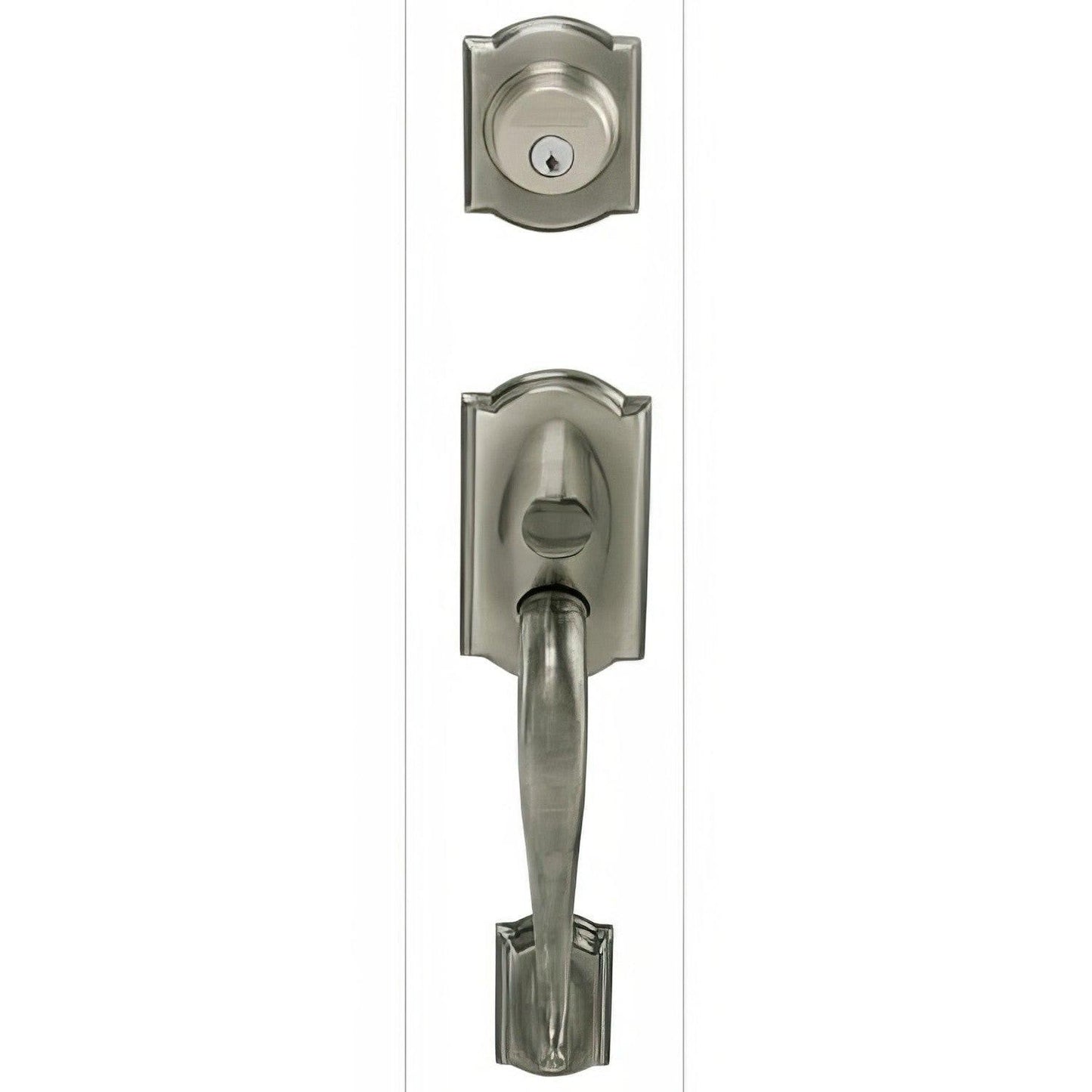 Schlage F62-CAM-SIE F-Series Camelot Double Cylinder Handleset