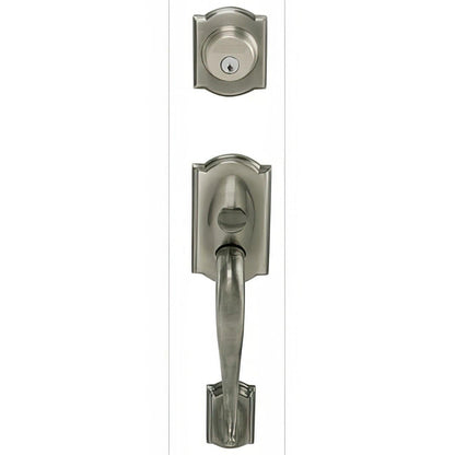 Schlage F62-CAM-SIE F-Series Camelot Double Cylinder Handleset