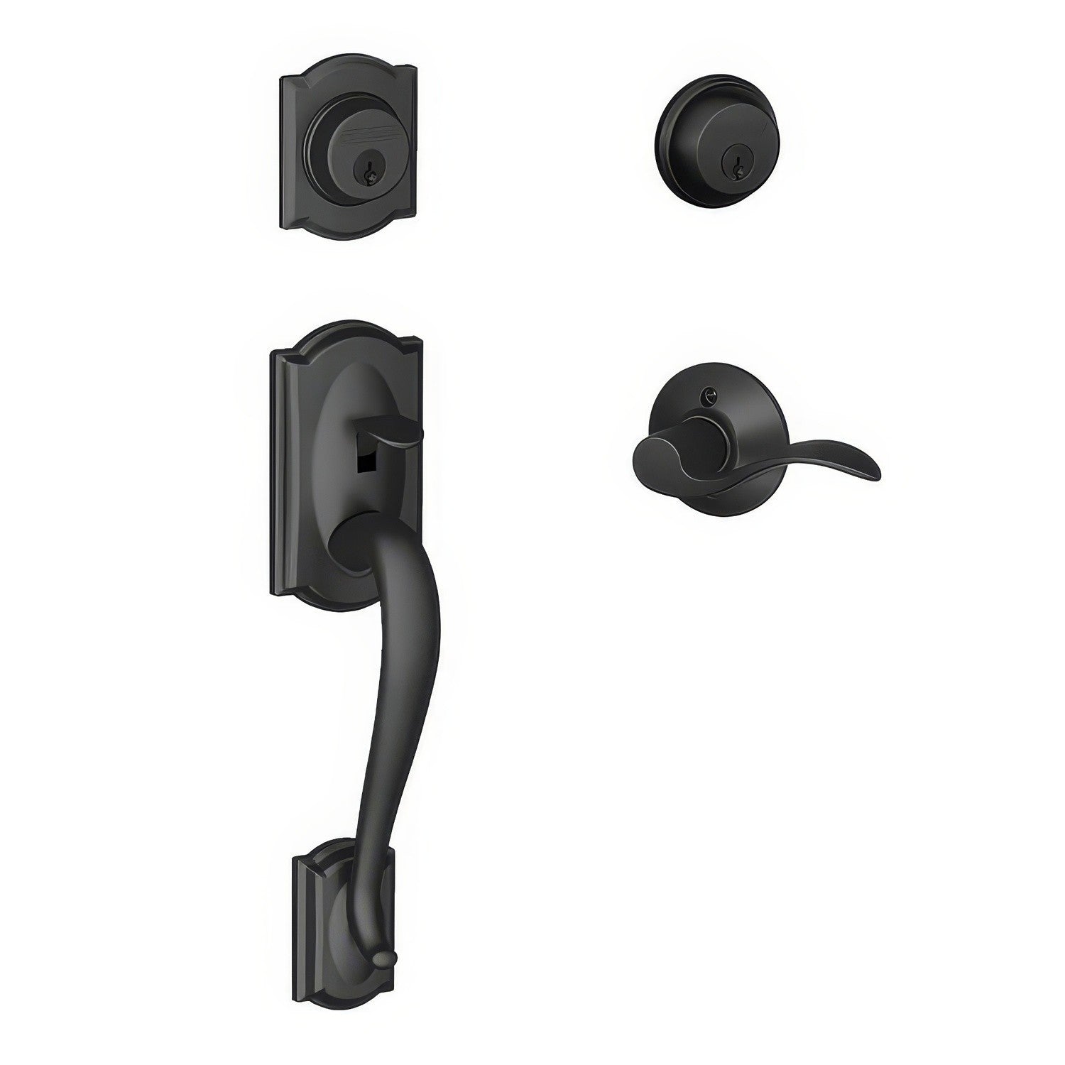Schlage F62-CAM-ACC-LH F-Series Double Cylinder Handleset