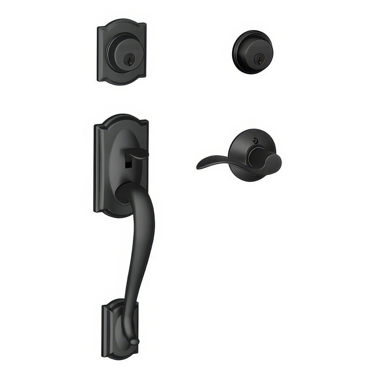 Schlage F62-CAM-ACC-RH F-Series Camelot Right Hand Double Cylinder Handleset