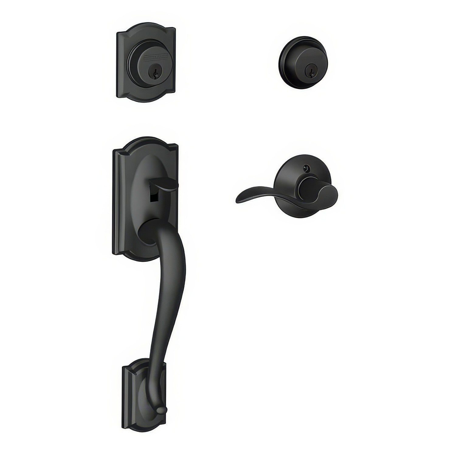 Schlage F62-CAM-ACC-RH F-Series Camelot Right Hand Double Cylinder Handleset