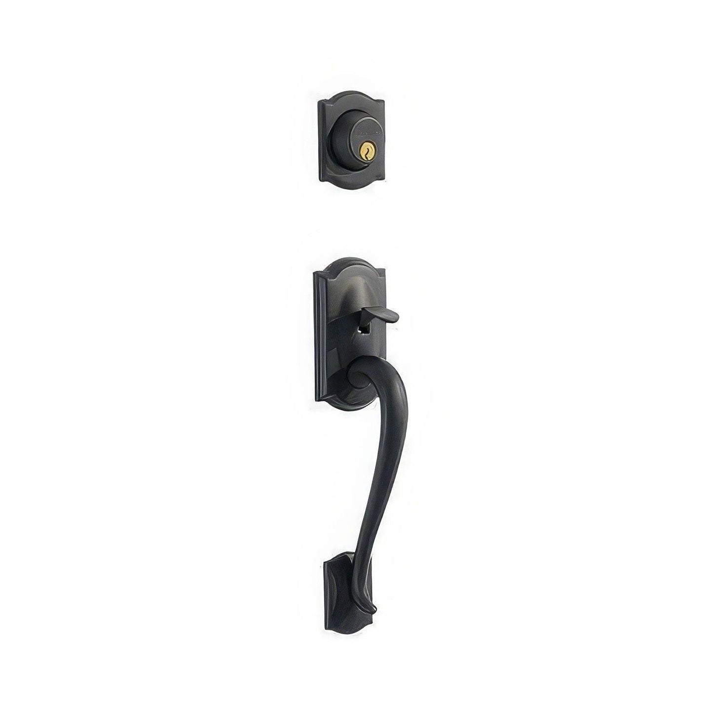 Schlage F62-CAM-GEO F-Series Camelot Double Cylinder Handleset