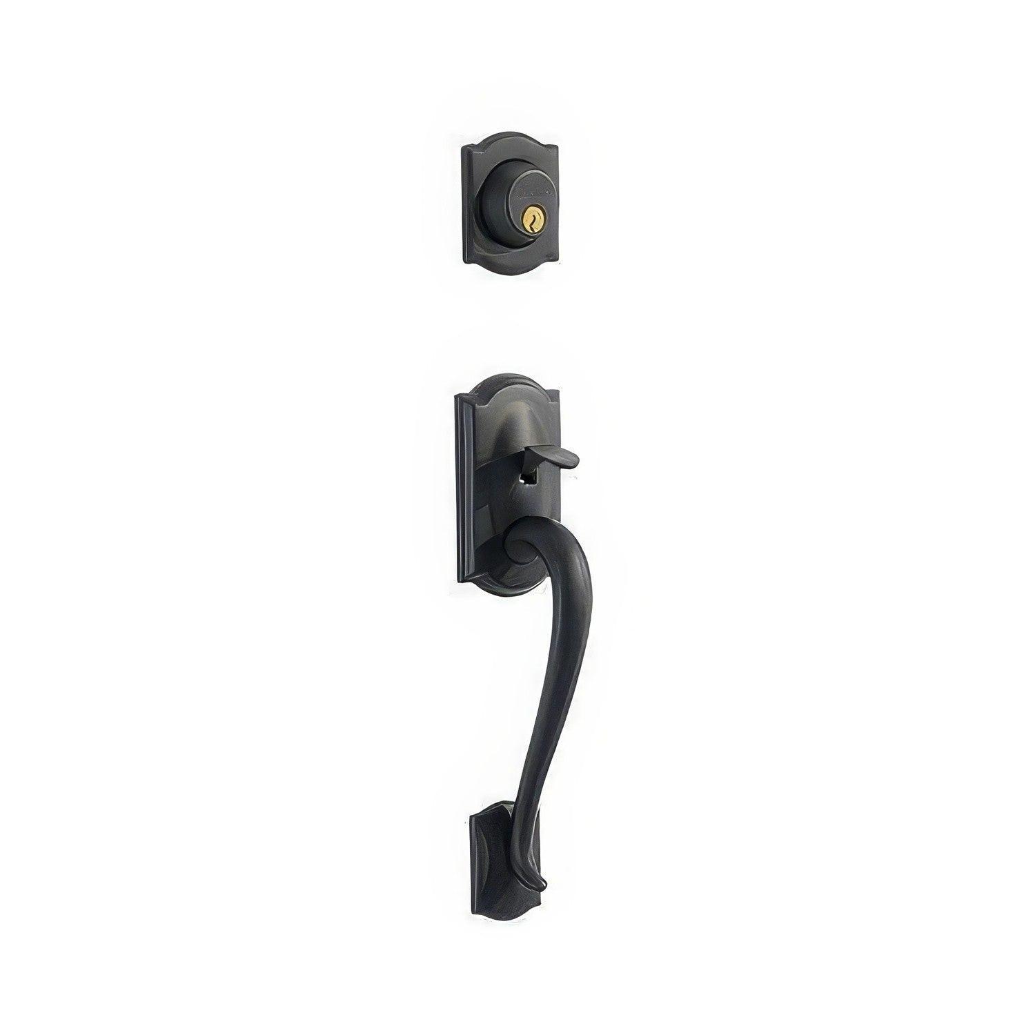 Schlage F62-CAM-GEO F-Series Camelot Double Cylinder Handleset
