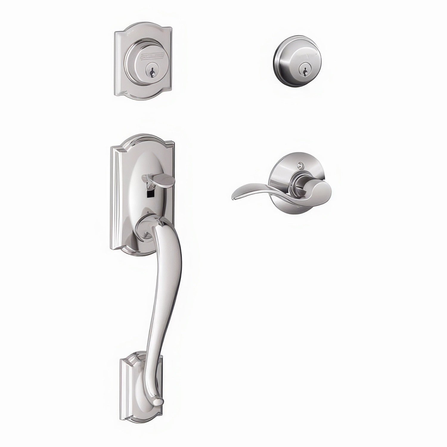 Schlage F62-CAM-ACC-RH F-Series Camelot Right Hand Double Cylinder Handleset